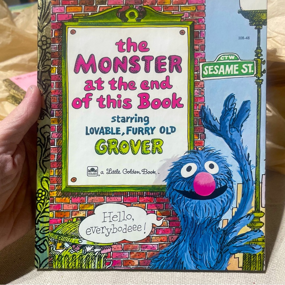 Brand New Vintage A Little Golden Book The Monster at the End of This Book